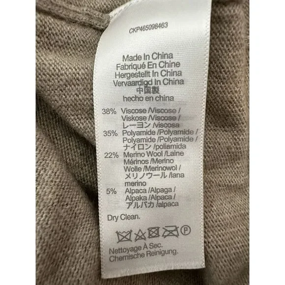 Madewell Sweater Top Women Large Alpaca Merino Wool Blend Corpcore Cozycore - Picture 4 of 8